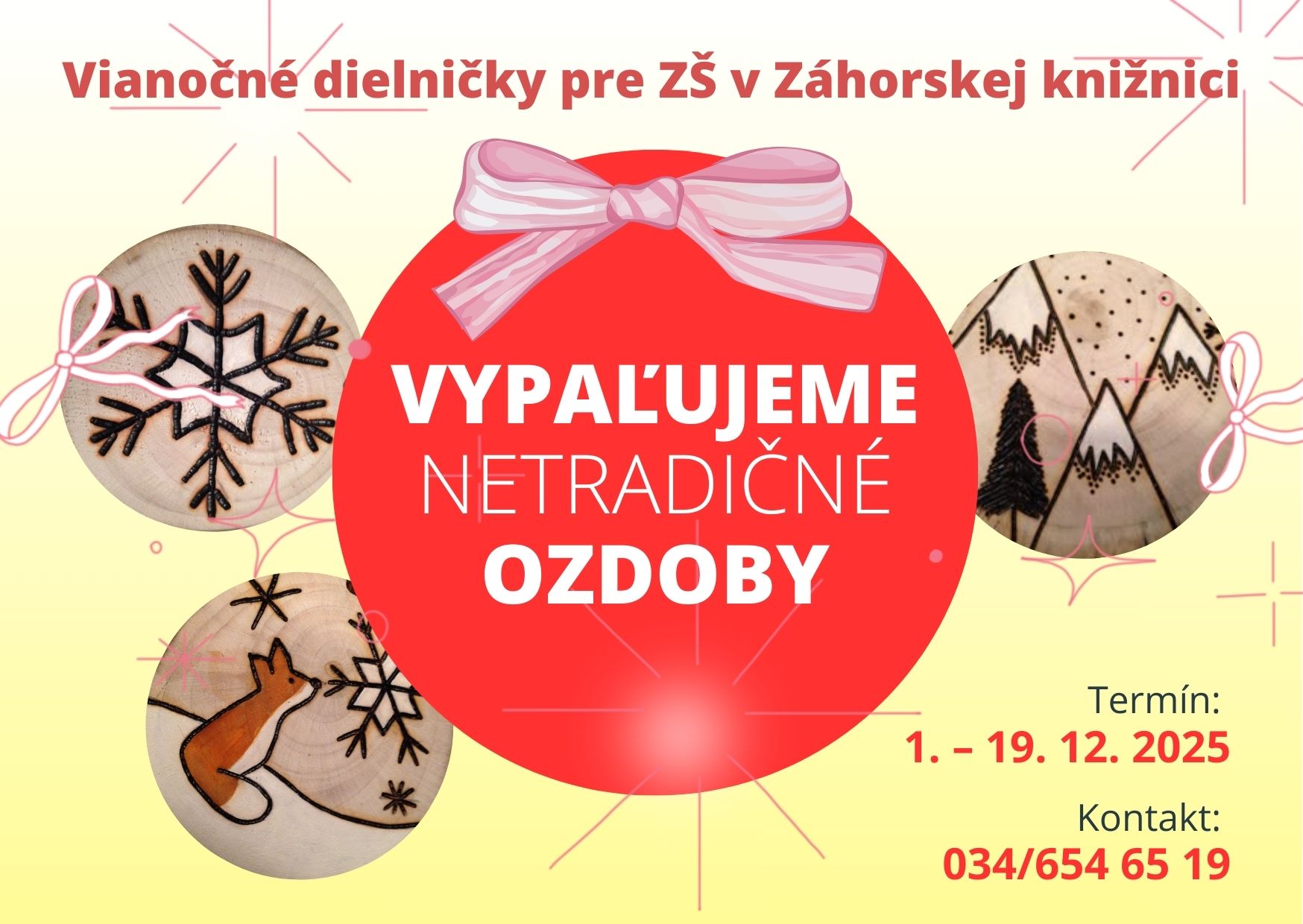 Vianočné dielničky pre školy